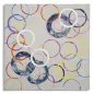 OBRAZ NA PŁÓTNIE FLOATING CIRCLES -A- 80X3X80 cm